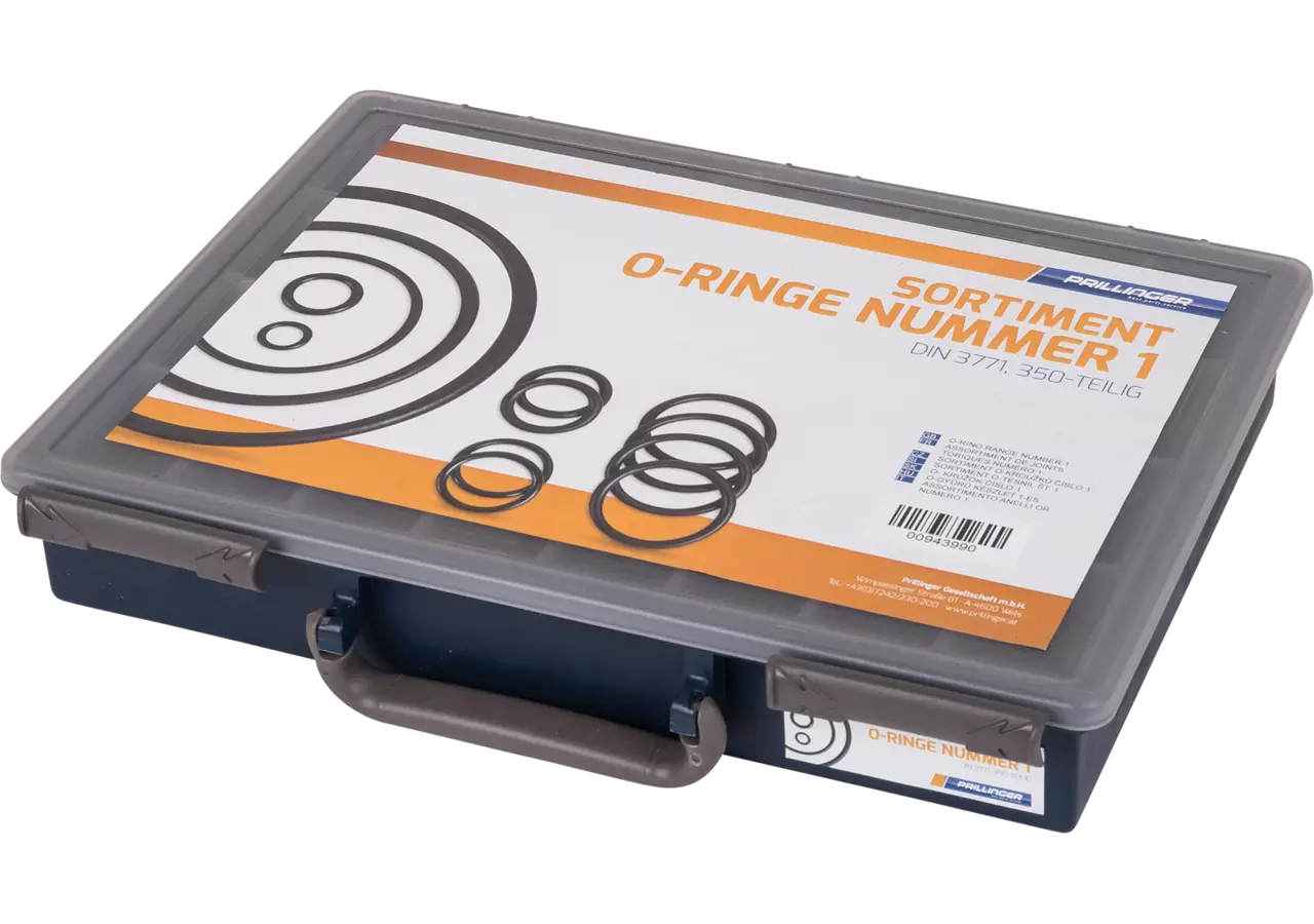 O-Ring Sortiment Nummer 1, 350-teilig NBR 70 Shore, DIN3771 Prillinger