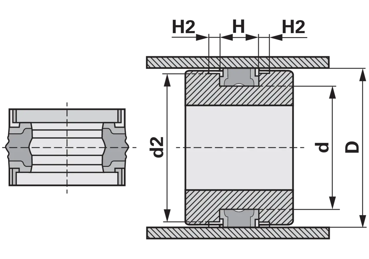 Kolbendichtung 110/85/22,4 GartenShop24 - Hochwertige Gartengeräte