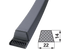 Keilriemen C 22 x 1854 LI DIN2215 Contitech
