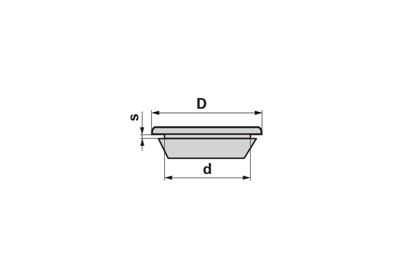 Karosseriestopfen rund, Dm 30 mm, WS 0,8 - 2 mm GartenShop24