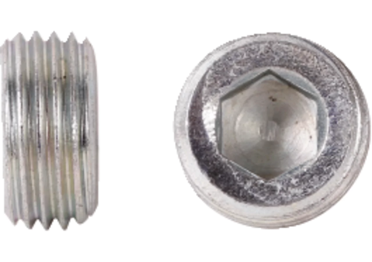 Verschlussschraube R3/8 Zoll, ohne Bund mit kegeligem Rohrgewinde Stahl verzinkt, DIN906 GartenShop24