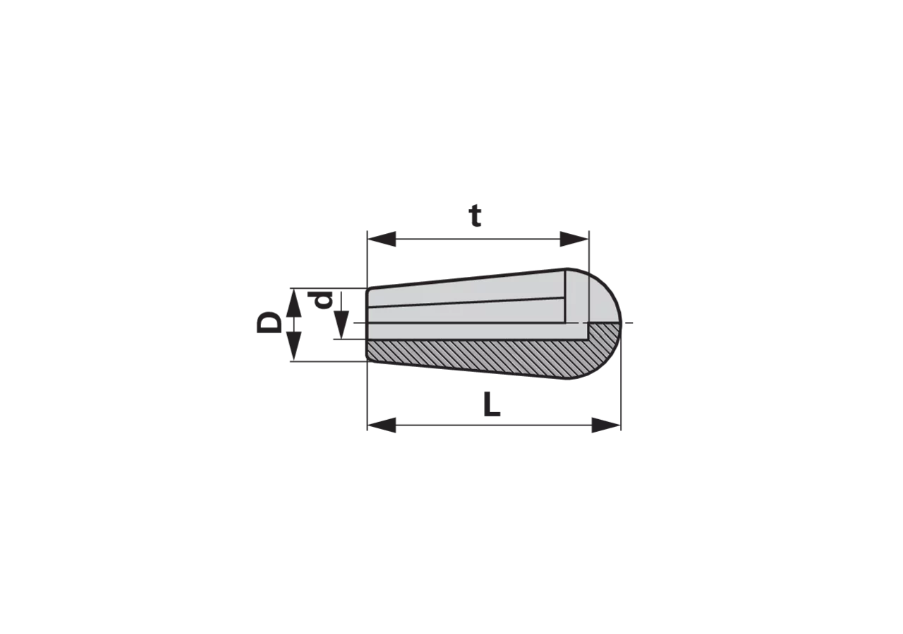 Handgriff Dm 8 x 56 mm zum Aufpressen GartenShop24