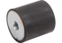 Gummi Metallpuffer Typ 5, Dm 75 x 45 mm, zylindrisch 1x Innengewinde M12 x 12 mm GartenShop24