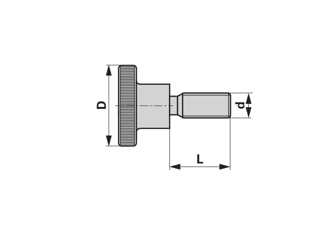 Rändelschraube M6 x 20 mm Stahl verzinkt, DIN464 GartenShop24