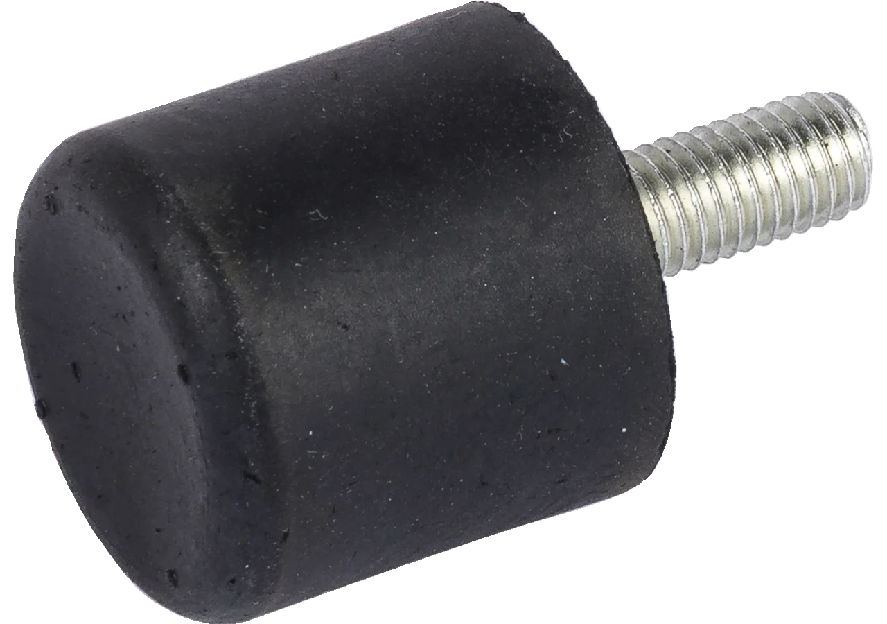 Gummi Metallsaugpuffer Typ DS, Dm 20 x 23,5 mm, zylindrisch 1x Aussengewinde M6 x 18 mm GartenShop24