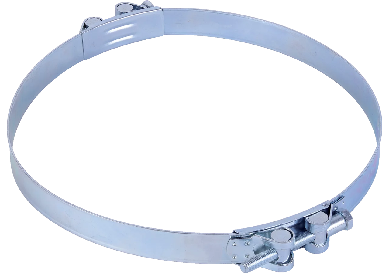 Gelenkbolzenschelle Dm 405 - 425 / 30 mm, 2-teilig Stahl verzinkt W1 Gemi