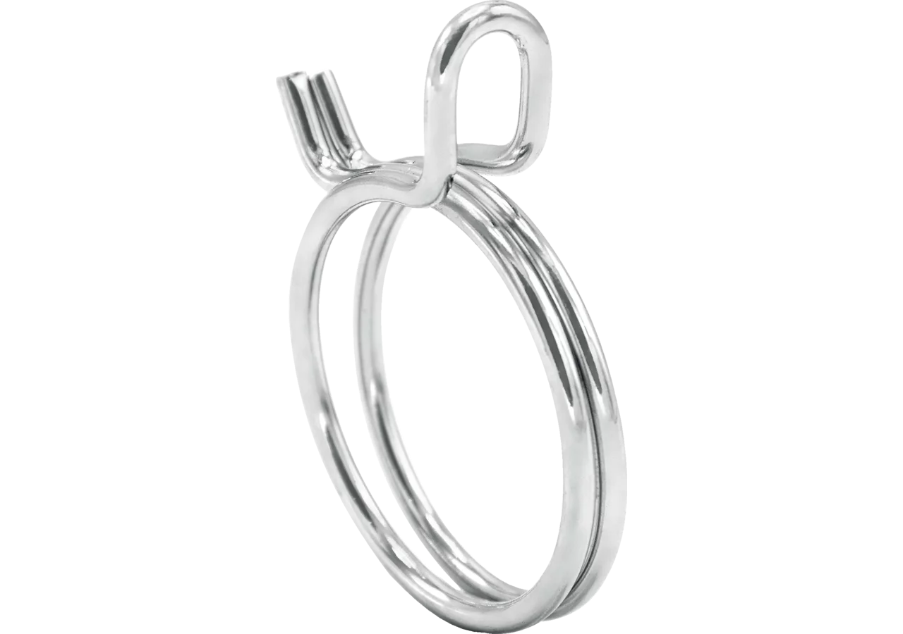 Drahtschlauchklemmen Dm 12,1 - 13,1 mm, 20 Stück Stahl verzinkt W1 MIKALOR