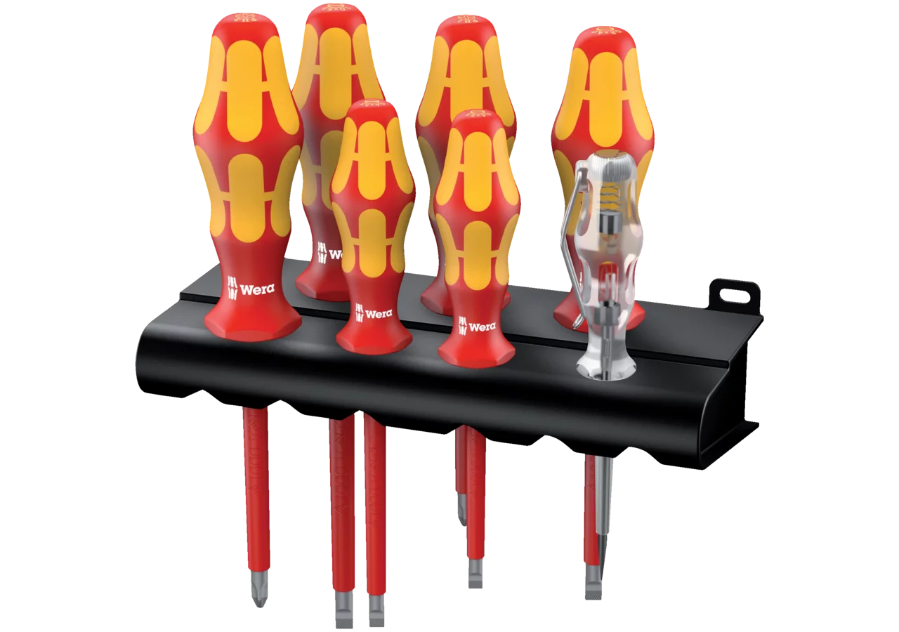 Schraubendrehersatz 7-teilig, Kraftform Plus 100, VDE Wera