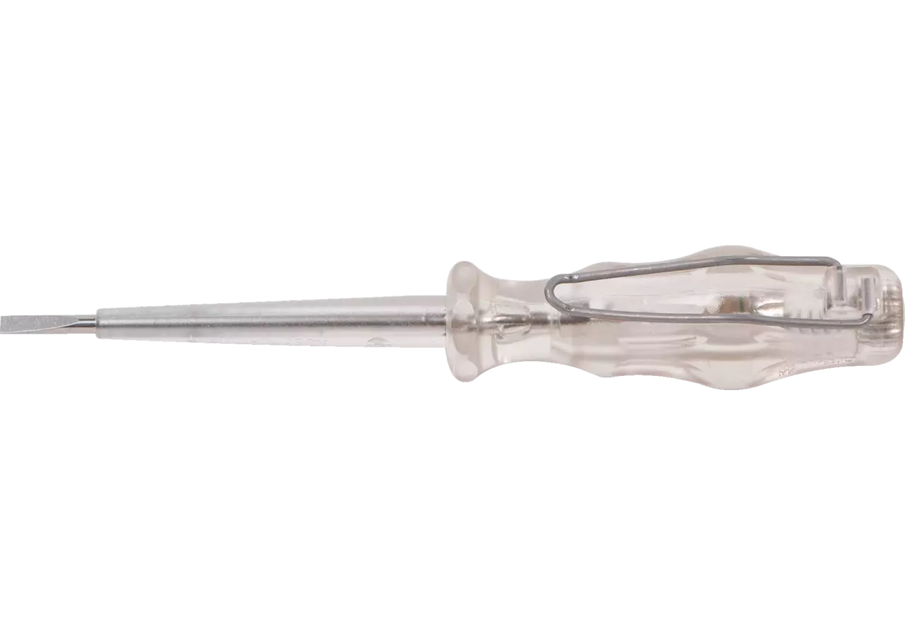 Spannungsprüfer 150 - 250 Volt, 0,5 x 3,0 mm einpolig mit Ansteckclip Wera