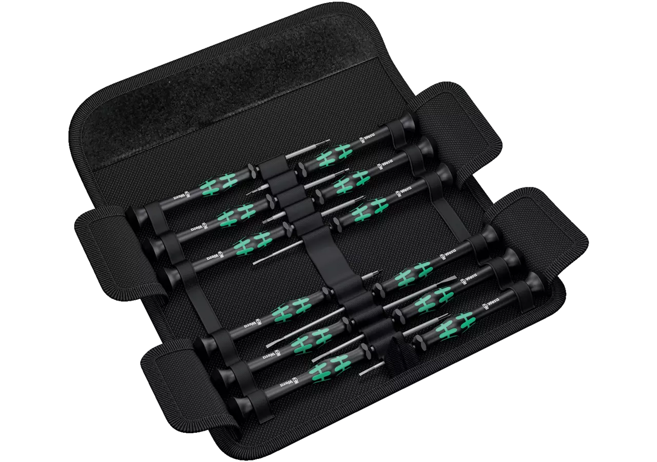 Schraubendrehersatz 12-teilig, Kraftform Micro-Set 12SB1 Wera