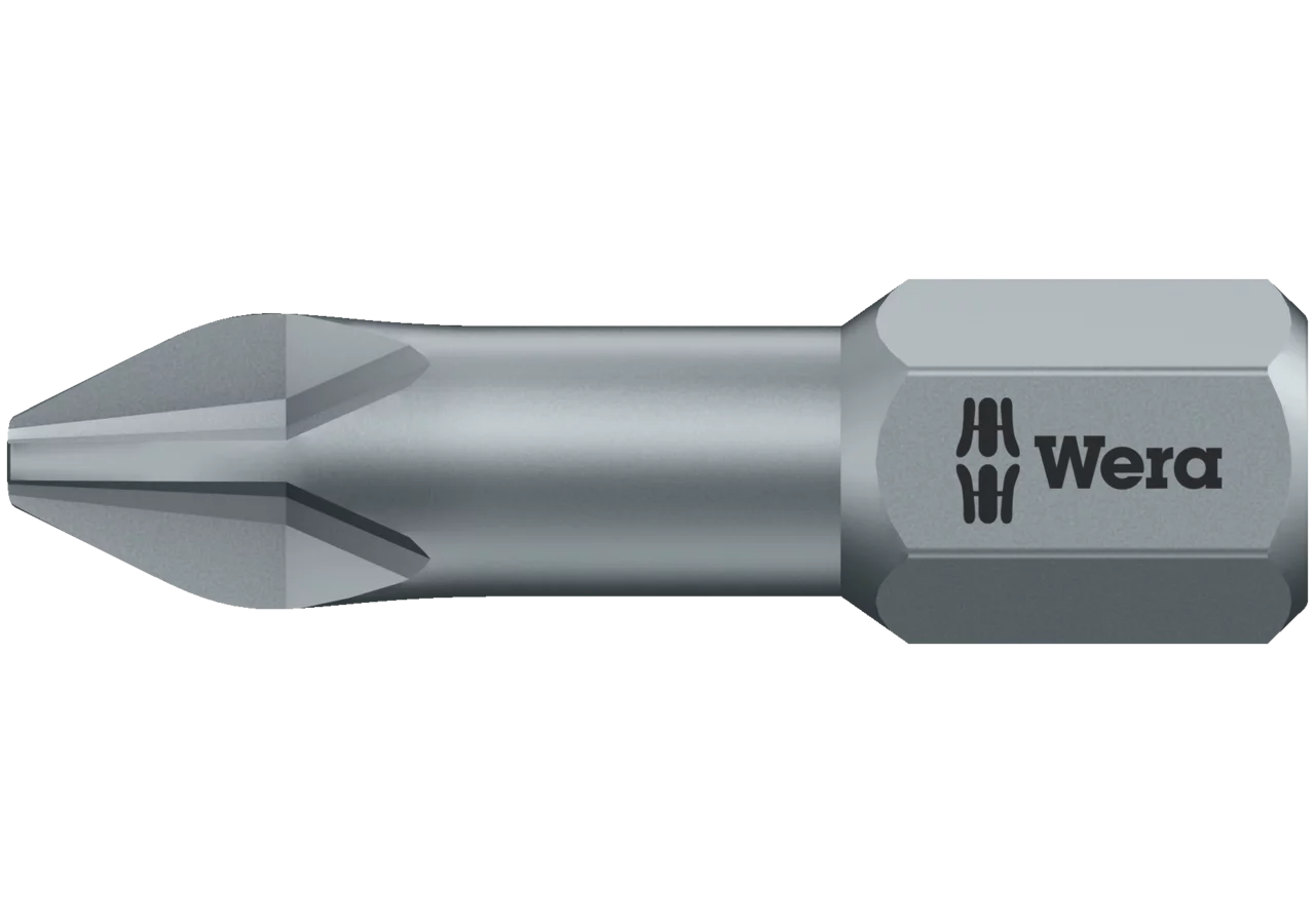 Schraubenbit PH 2 x 25 mm, 851TZ, mit Kreuzschlitz mit 1/4 Zoll Antrieb Wera
