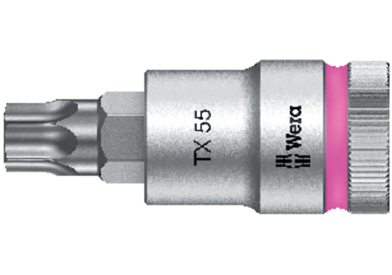 Schraubendreheinsatz 8767C, TX55 x 60 mm, Tx-Profil mit Haltefunktion und 1/2 Zoll Antrieb Wera