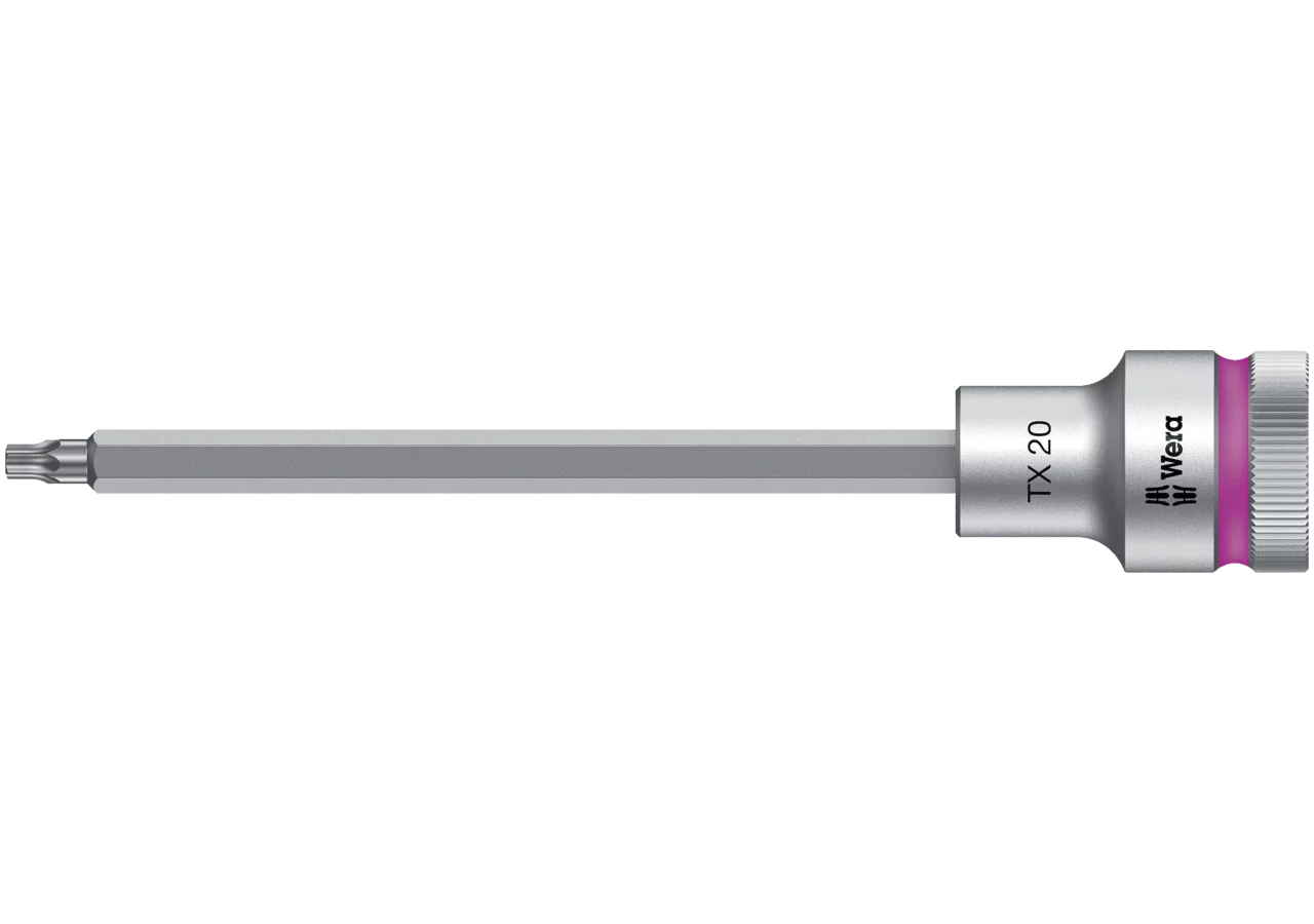 Schraubendreheinsatz 8767C, TX20 x 140 mm, Tx-Profil mit Haltefunktion und 1/2 Zoll Antrieb Wera