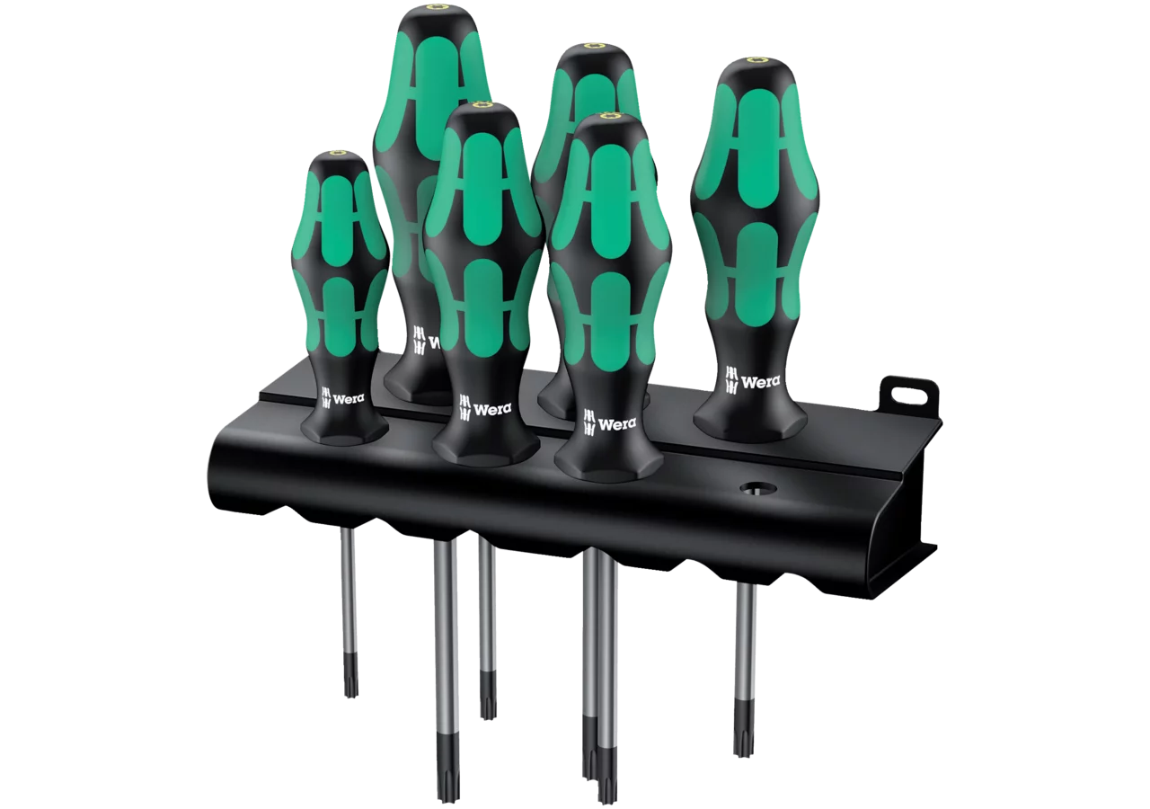 Schraubendrehersatz 6-teilig, Kraftform Plus 300, Profil TX-BO Wera