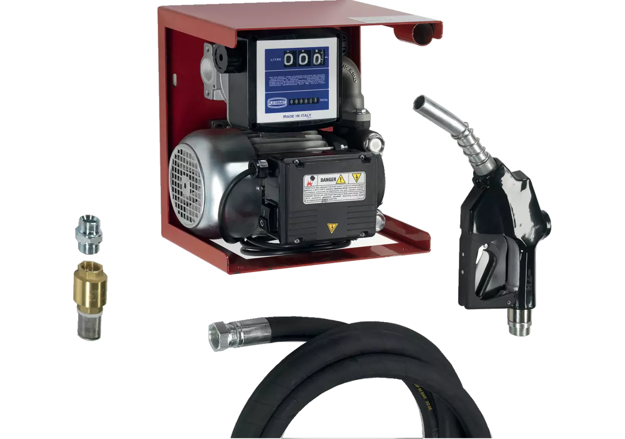 Dieselförderset für Wandmontage, 230 V - 750 W, 100 l/min – passend für Wandmontage, 230 V - 750 W, 100 l/min DIESELFÖRDERSET FÜR WANDMONTAG Flexbimec