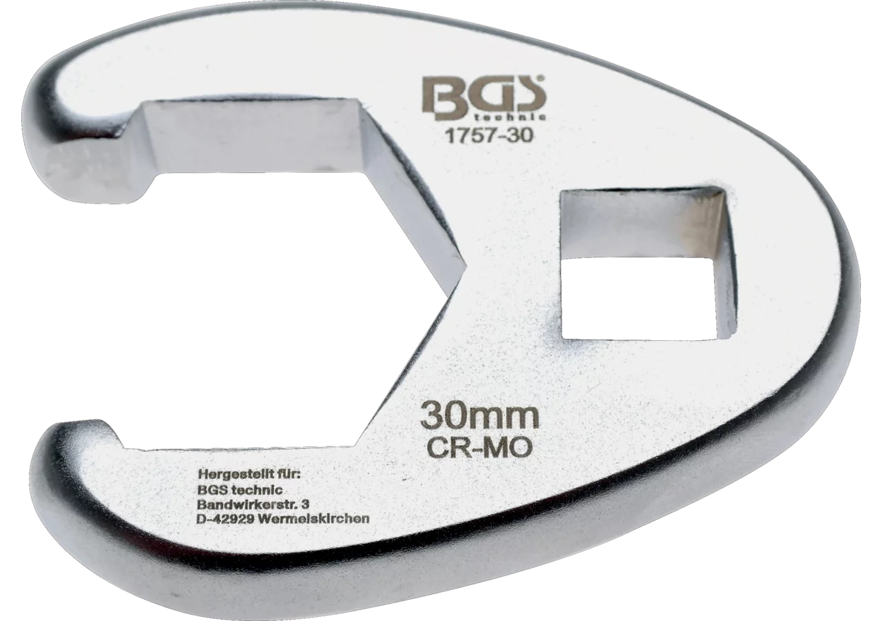 Offener-Ringschlüssel SW 30 mm mit 1/2 Zoll Antrieb BGS