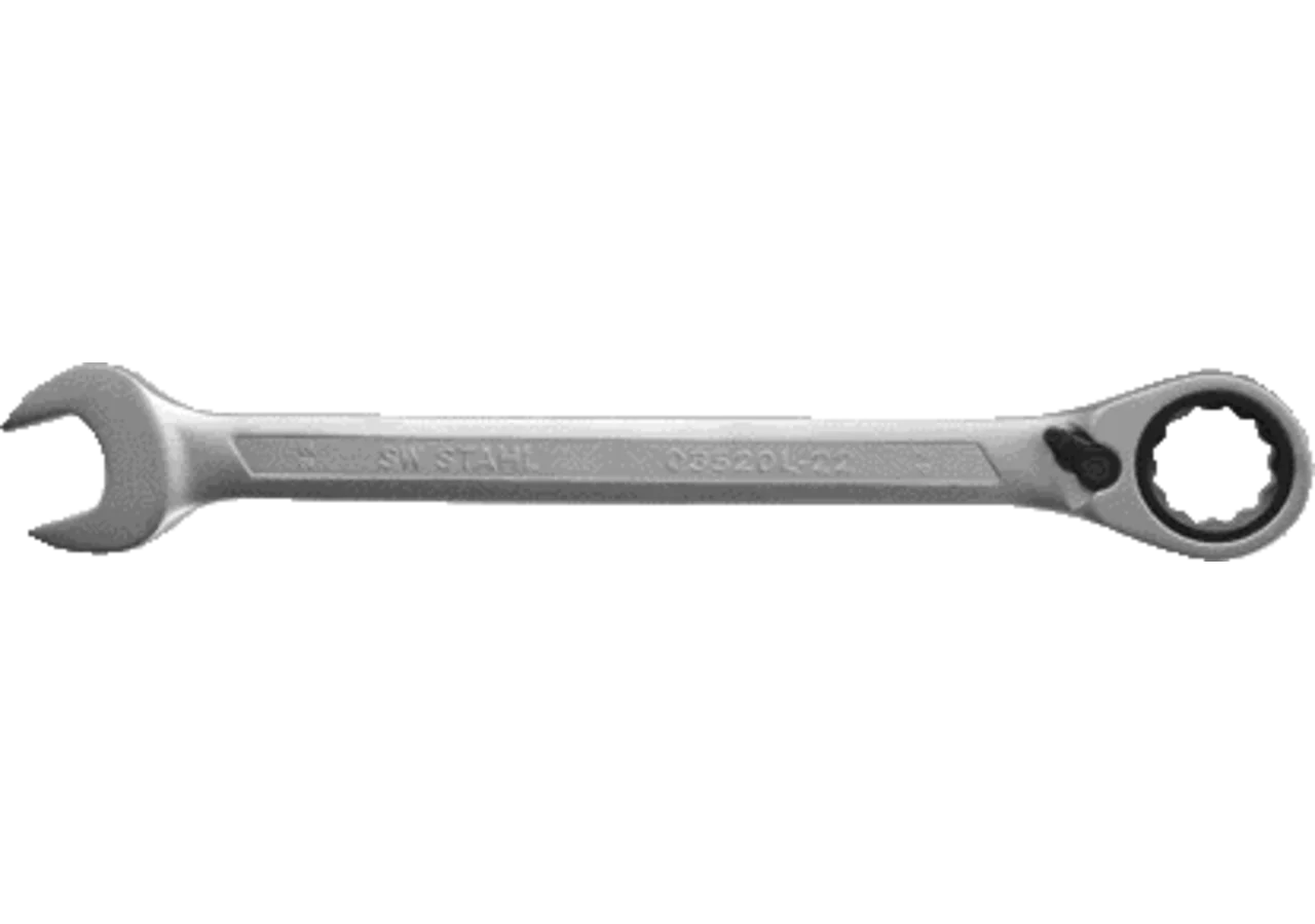 Ratschenschlüssel SW 22 x 290 mm, umschaltbar Gabel-/Ring Ausführung SW-Stahl
