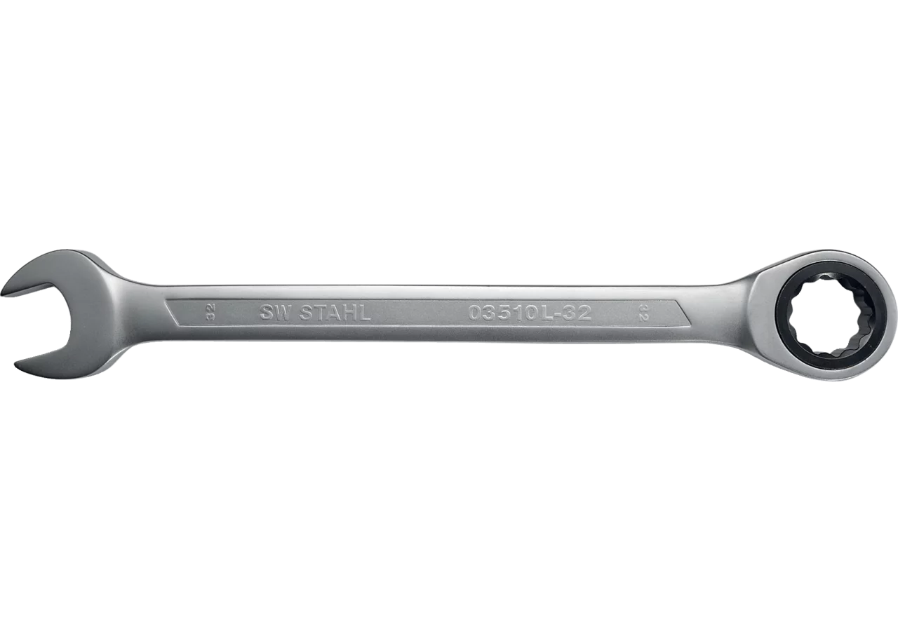 Ratschenschlüssel SW 32 x 425 mm Gabel-/Ring Ausführung SW-Stahl