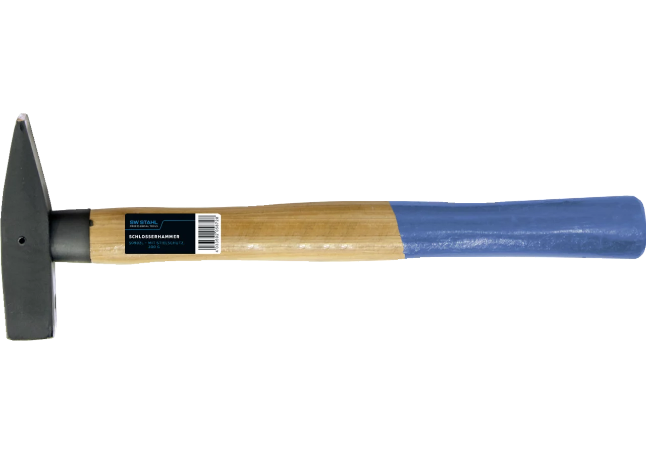 Schlosserhammer 300 g mit Holzstiel SW-Stahl