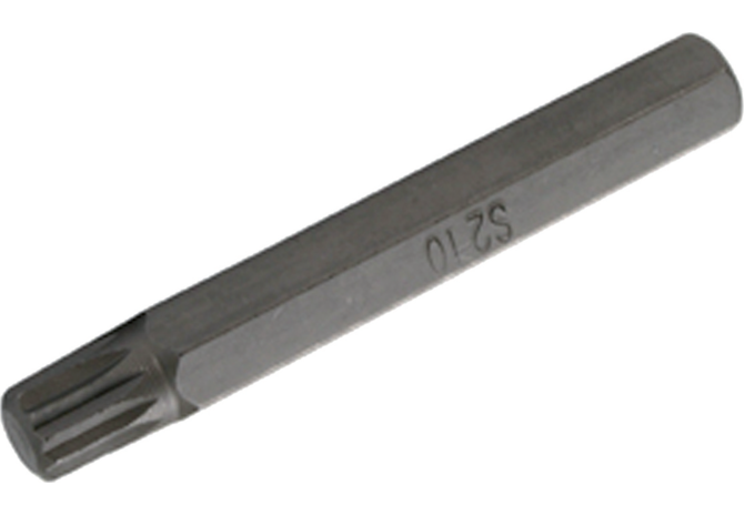 Schraubenbit M10 x 75 mm, Vielzahn mit 10 mm Sechskantaufnahme SW-Stahl