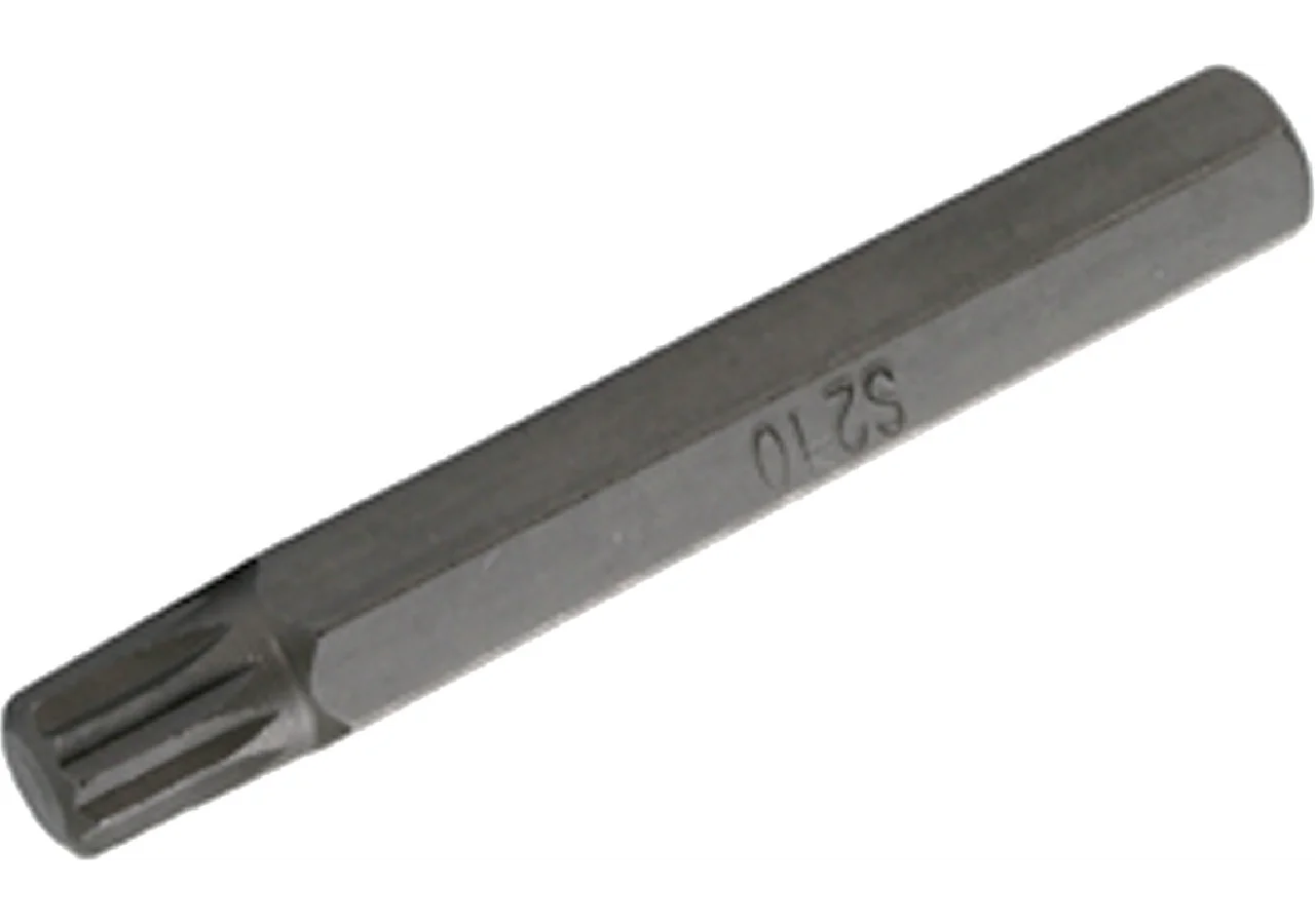 Schraubenbit M10 x 75 mm, Vielzahn mit 10 mm Sechskantaufnahme SW-Stahl
