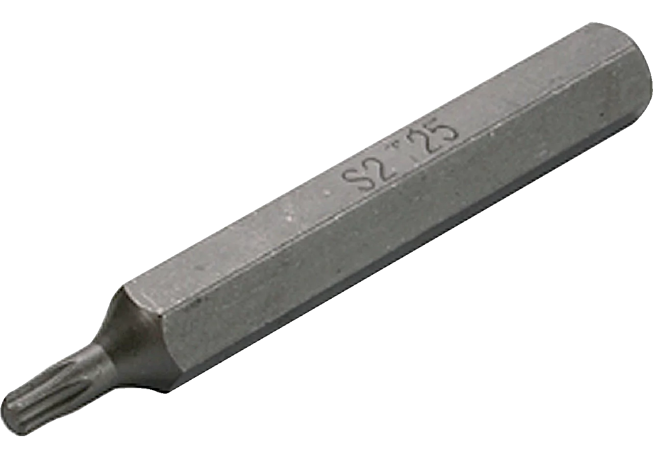 Schraubenbit T25 x 75 mm, T-Profil ohne Loch mit 10 mm Sechskantaufnahme SW-Stahl