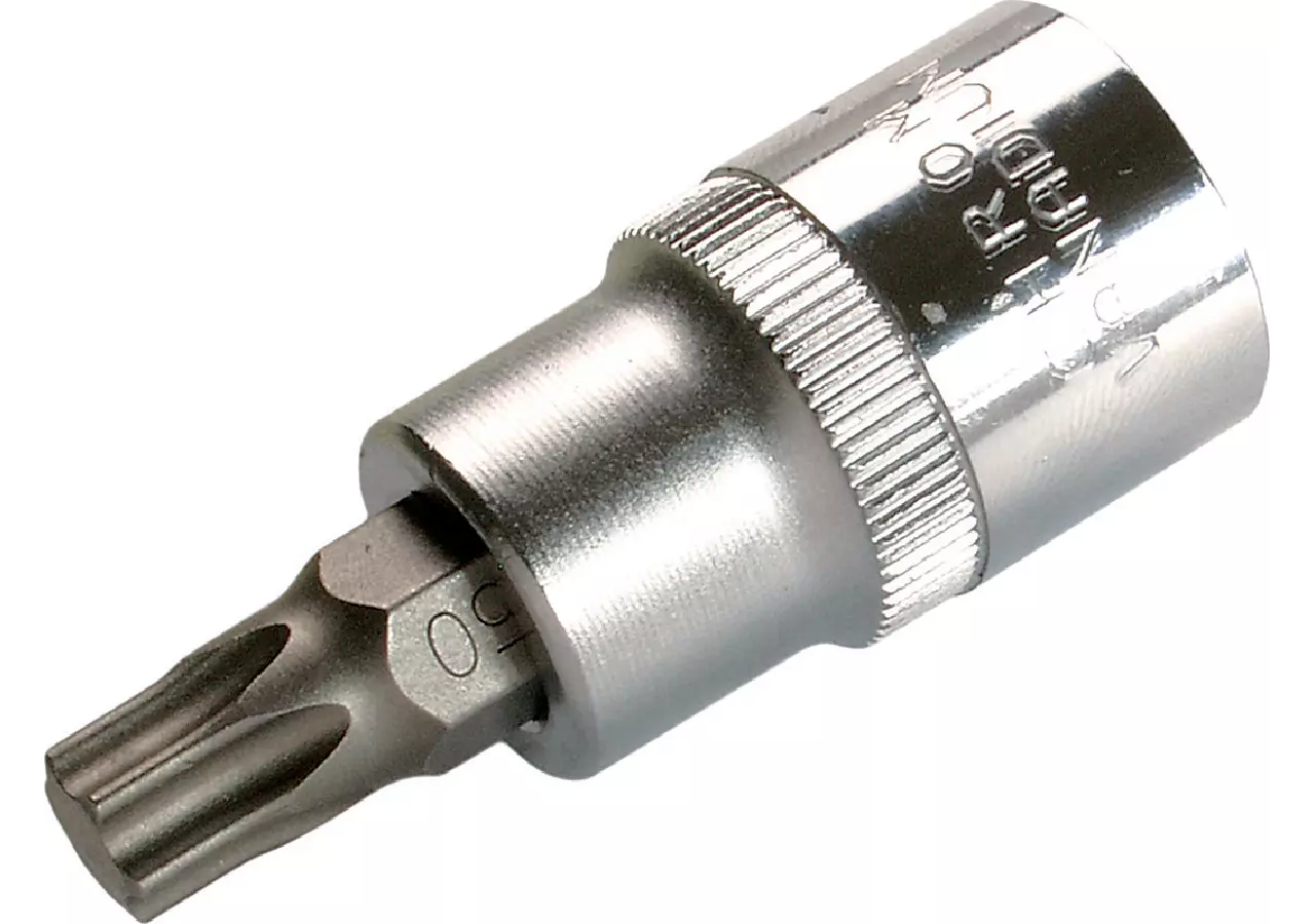 Schraubendreheinsatz T20 x 53 mm, T-Profil ohne Loch mit 1/2 Zoll Antrieb SW-Stahl