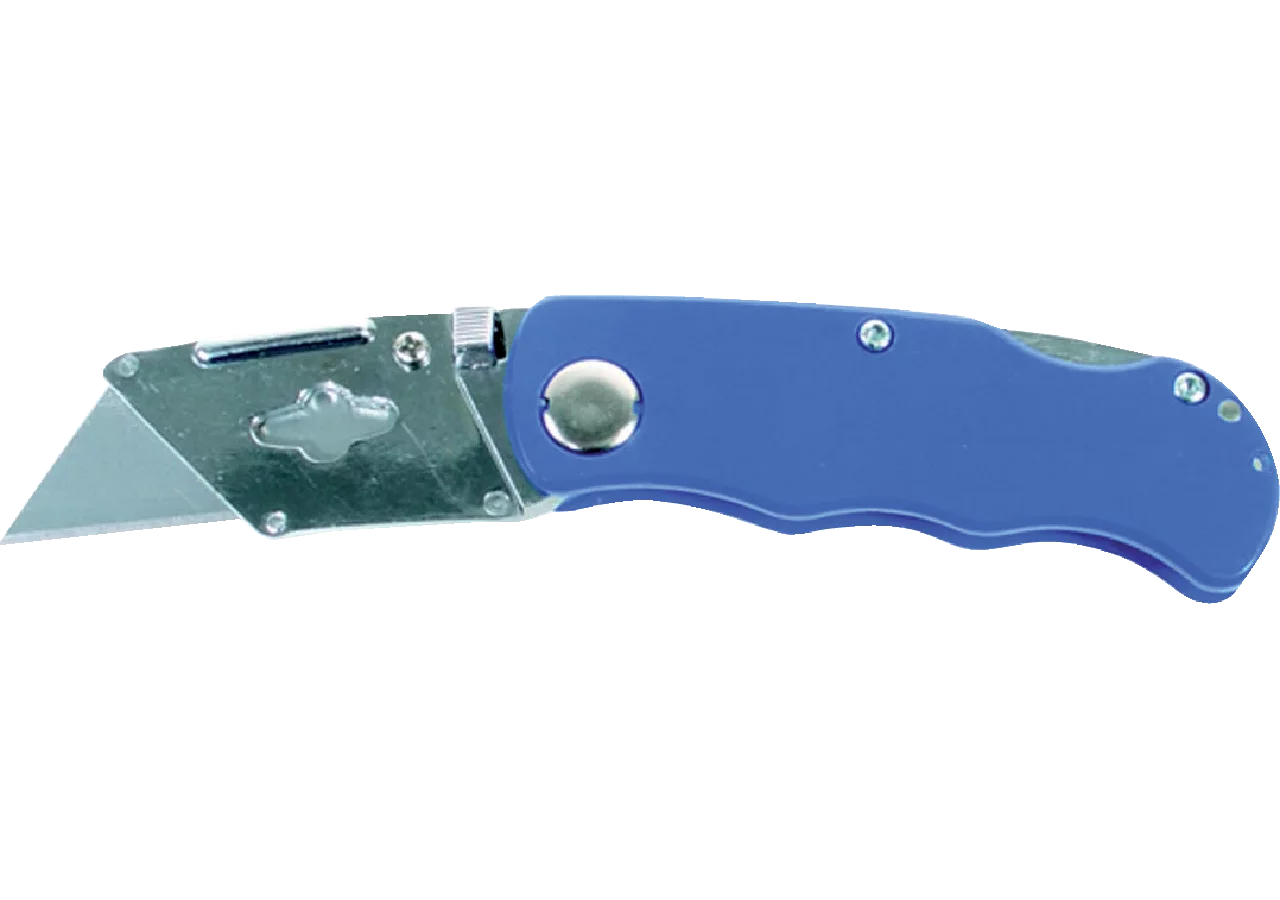 Klappmesser mit Trapezklinge ausgeklappt, L 153 mm SW-Stahl