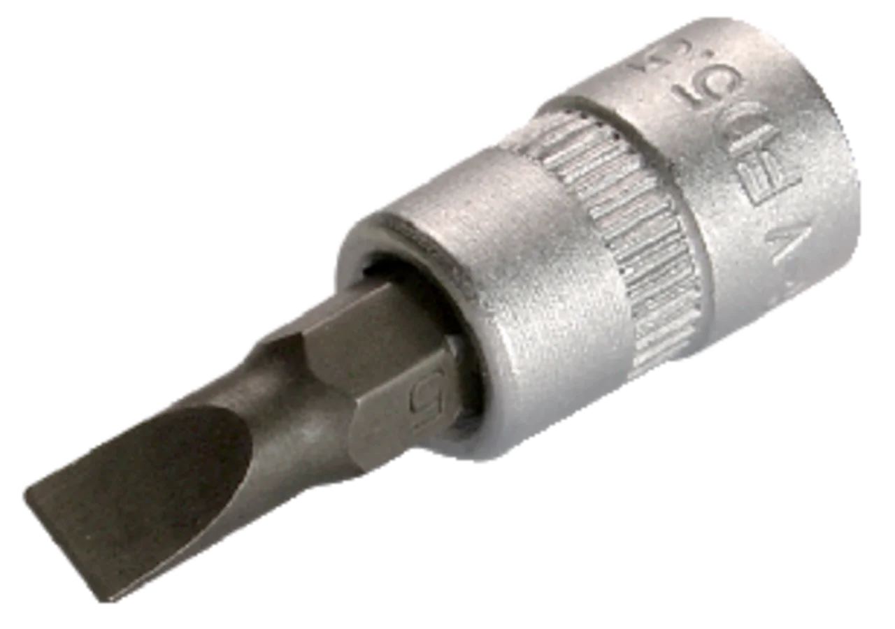 Schraubenbit 7 x 36 mm, mit Schlitz mit 1/4 Zoll Antrieb SW-Stahl
