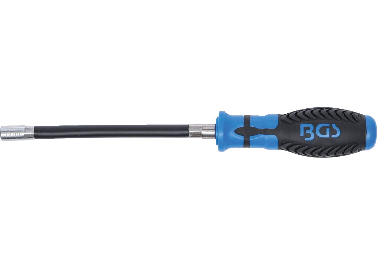 Flexdreher SW 6, L 280 mm mit flexibler Welle BGS