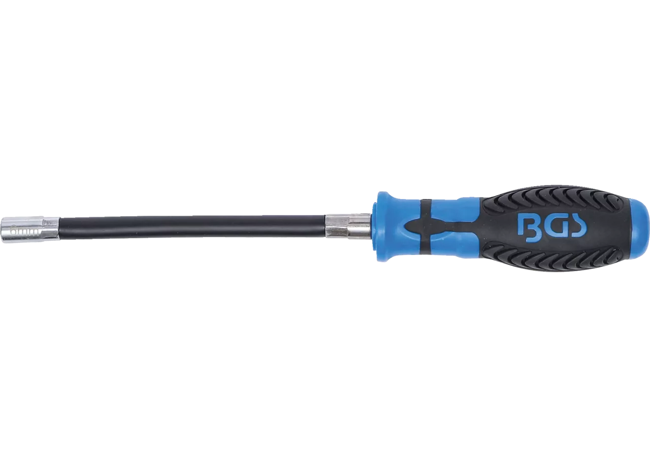 Flexdreher SW 6, L 280 mm mit flexibler Welle BGS