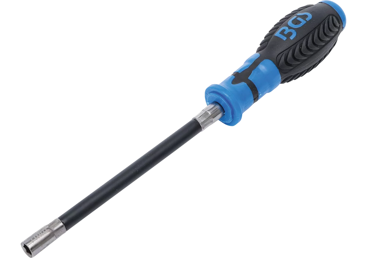 Flexdreher SW 7, L 280 mm mit flexibler Welle BGS
