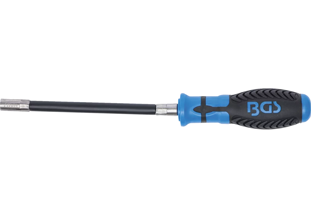 Flexdreher SW 7, L 280 mm mit flexibler Welle BGS
