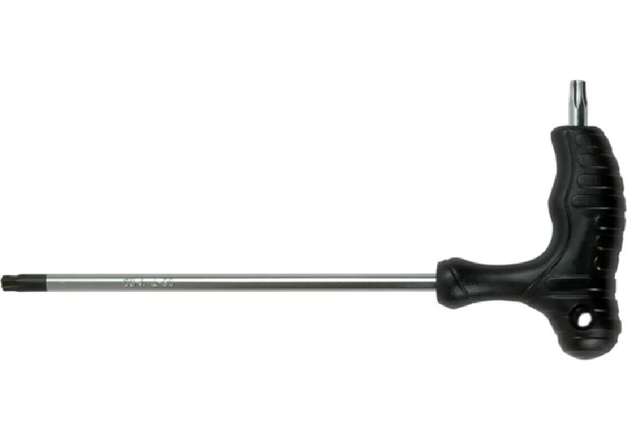 Schraubendreher T30 x 150 mm, T-Profil ohne Loch mit Winkelgriff und Aufhängeloch SW-Stahl