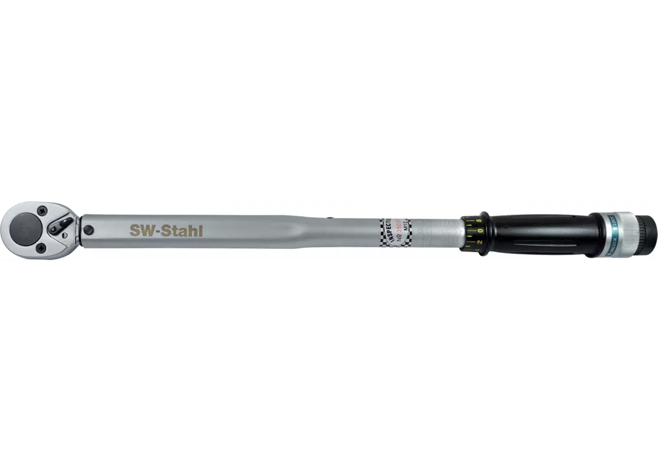 Drehmomentschlüssel 40 - 210 Nm, L 570 mm mit 1/2 Zoll Antrieb SW-Stahl