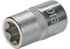 Stecknuss E10 x 25 mm, E-Profil kurz mit 1/4 Zoll Antrieb SW-Stahl