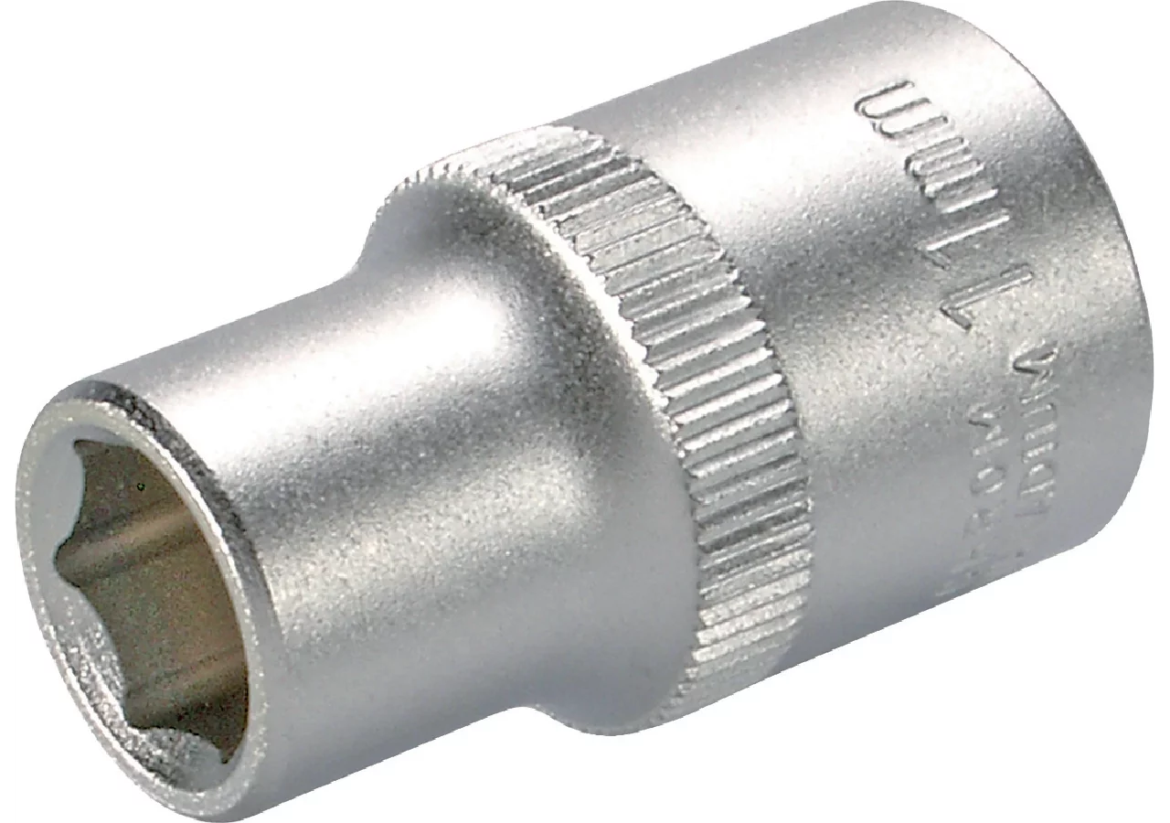 Stecknuss SW 11 x 40 mm, Sechskant kurz mit 1/2 Zoll Antrieb SW-Stahl