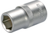 Stecknuss SW 13 x 38 mm, Sechskant kurz mit 1/2 Zoll Antrieb SW-Stahl