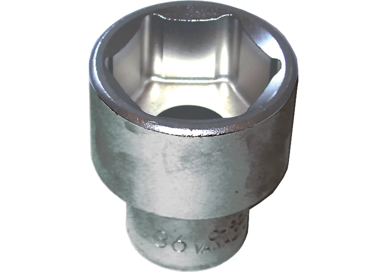 Stecknuss SW 36 x 51 mm, Sechskant kurz mit 1/2 Zoll Antrieb SW-Stahl