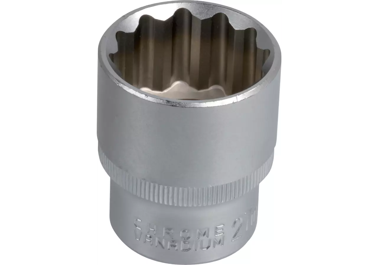 Stecknuss SW 27 x 43 mm, Zwölfkant kurz mit 1/2 Zoll Antrieb SW-Stahl