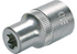 Stecknuss E10 x 38 mm, E-Profil kurz mit 1/2 Zoll Antrieb SW-Stahl
