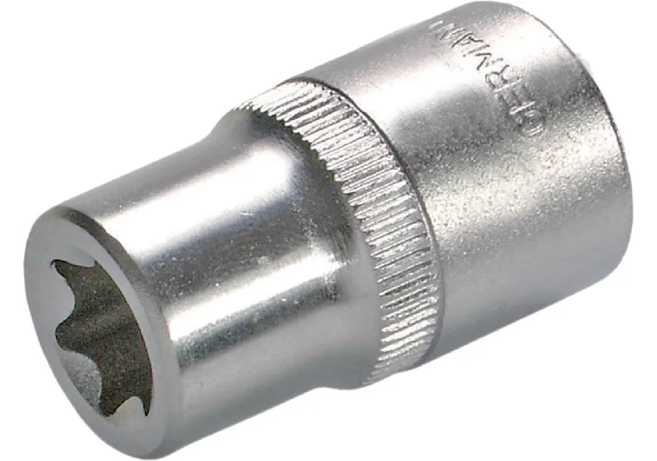 Stecknuss E14 x 38 mm, E-Profil kurz mit 1/2 Zoll Antrieb SW-Stahl