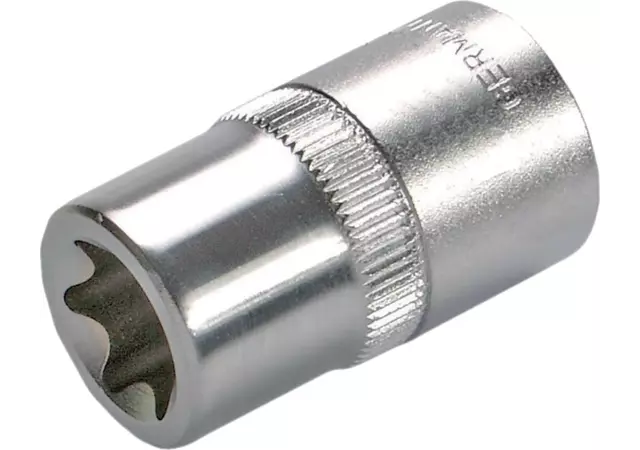 Stecknuss E16 x 38 mm, E-Profil kurz mit 1/2 Zoll Antrieb SW-Stahl