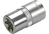 Stecknuss E16 x 38 mm, E-Profil kurz mit 1/2 Zoll Antrieb SW-Stahl
