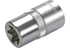 Stecknuss E16 x 38 mm, E-Profil kurz mit 1/2 Zoll Antrieb SW-Stahl
