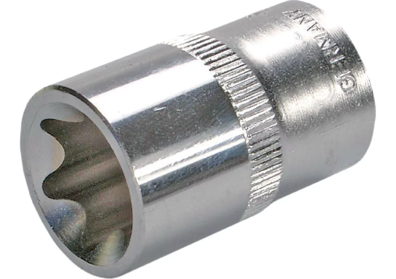 Stecknuss E20 x 38 mm, E-Profil kurz mit 1/2 Zoll Antrieb SW-Stahl