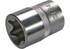 Stecknuss E22 x 38 mm, E-Profil kurz mit 1/2 Zoll Antrieb SW-Stahl