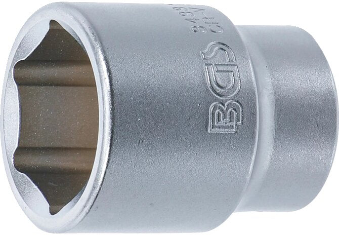Stecknuss SW 44 x 70 mm, Sechskant kurz mit 3/4 Zoll Antrieb SW-Stahl