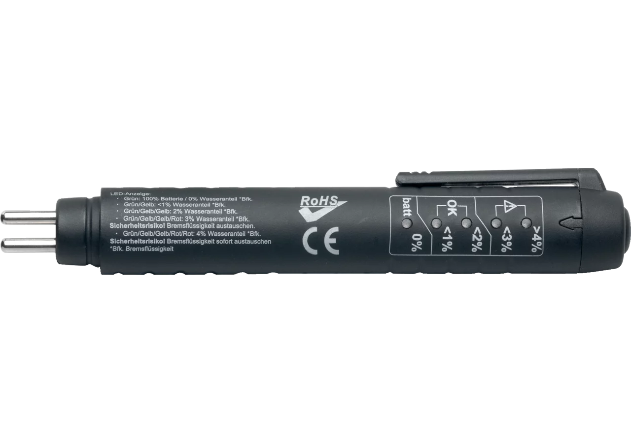 Bremsflüssigkeitstester elektronisch inklusive 1,5 V AAA Batterie SW-Stahl