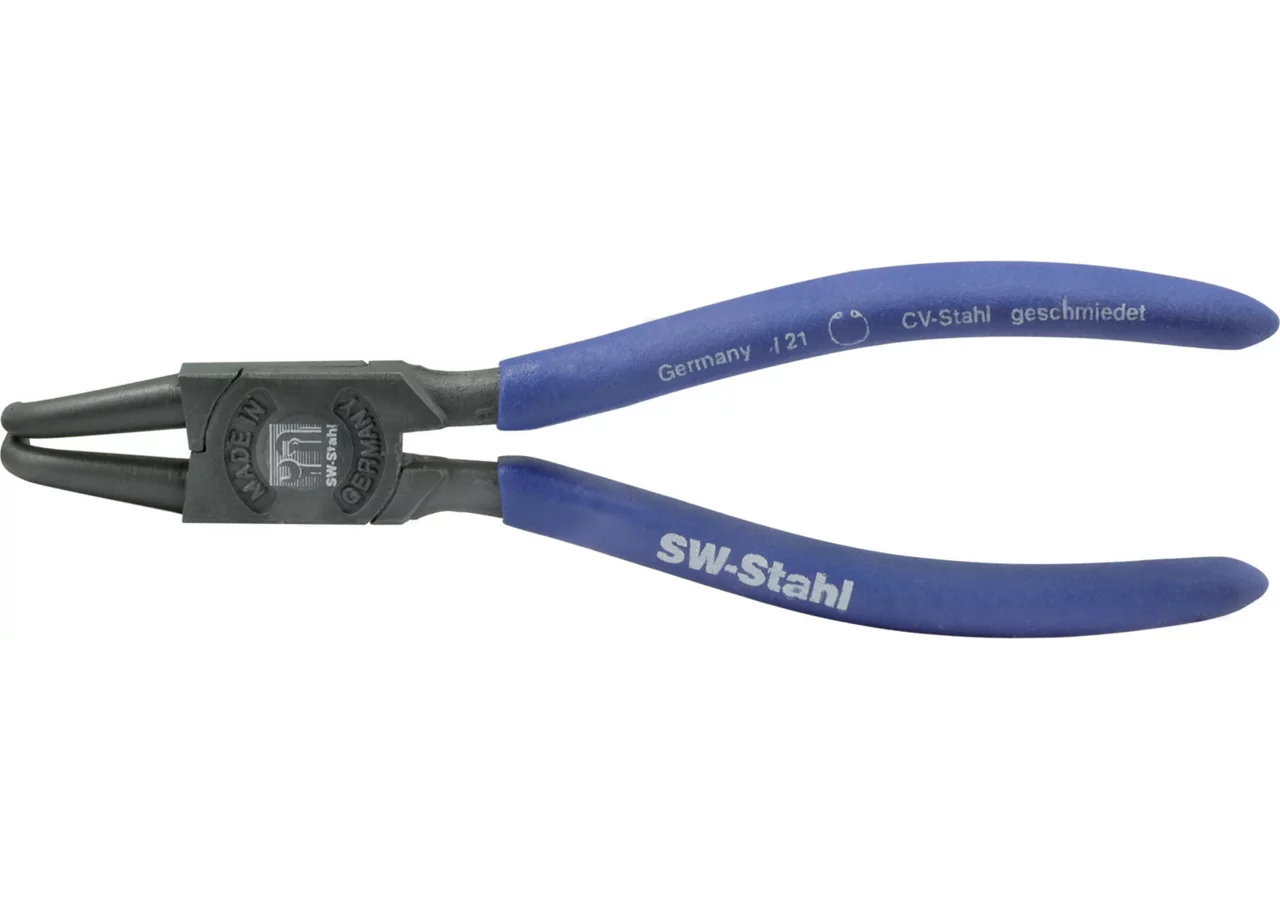 Sicherungsringzange Dm 19 - 60 mm, L 170 mm, 90° gebogen für Bohrung-Innensicherung – passend für Bohrung-Innensicherung SW-Stahl